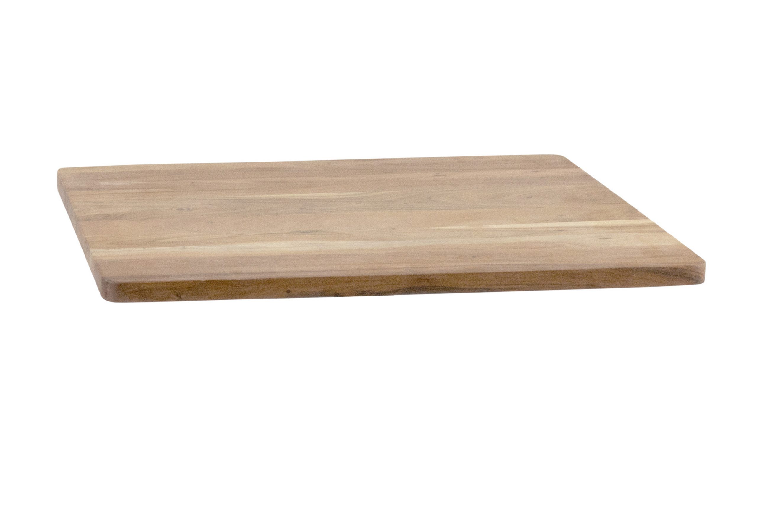 Tischplatte eckige Form 50 x 50 cm Akazie natur massiv EMILE