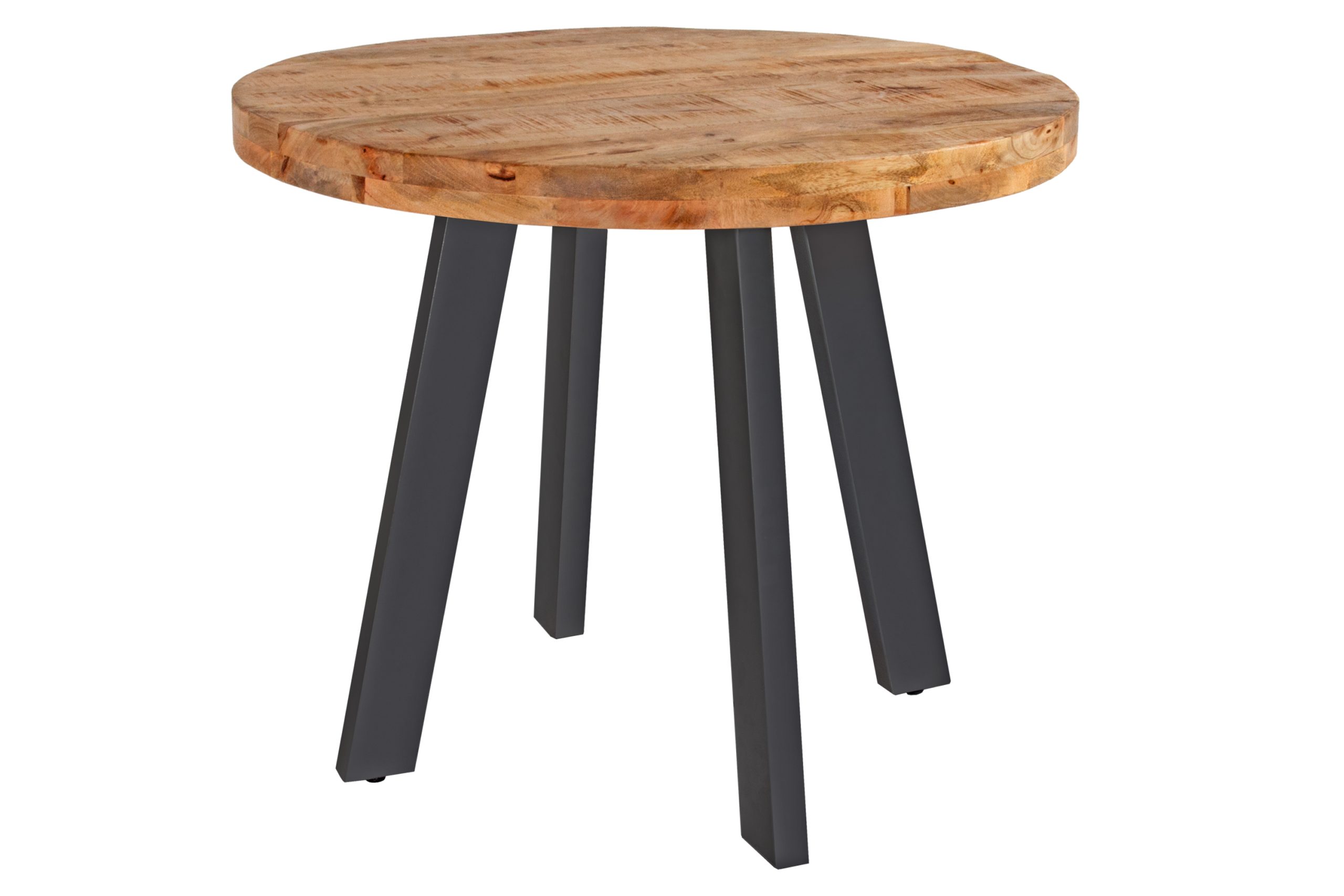 Esstisch rund Mangoholz massiv 140 cm schwarz ADELINA – Bild 2