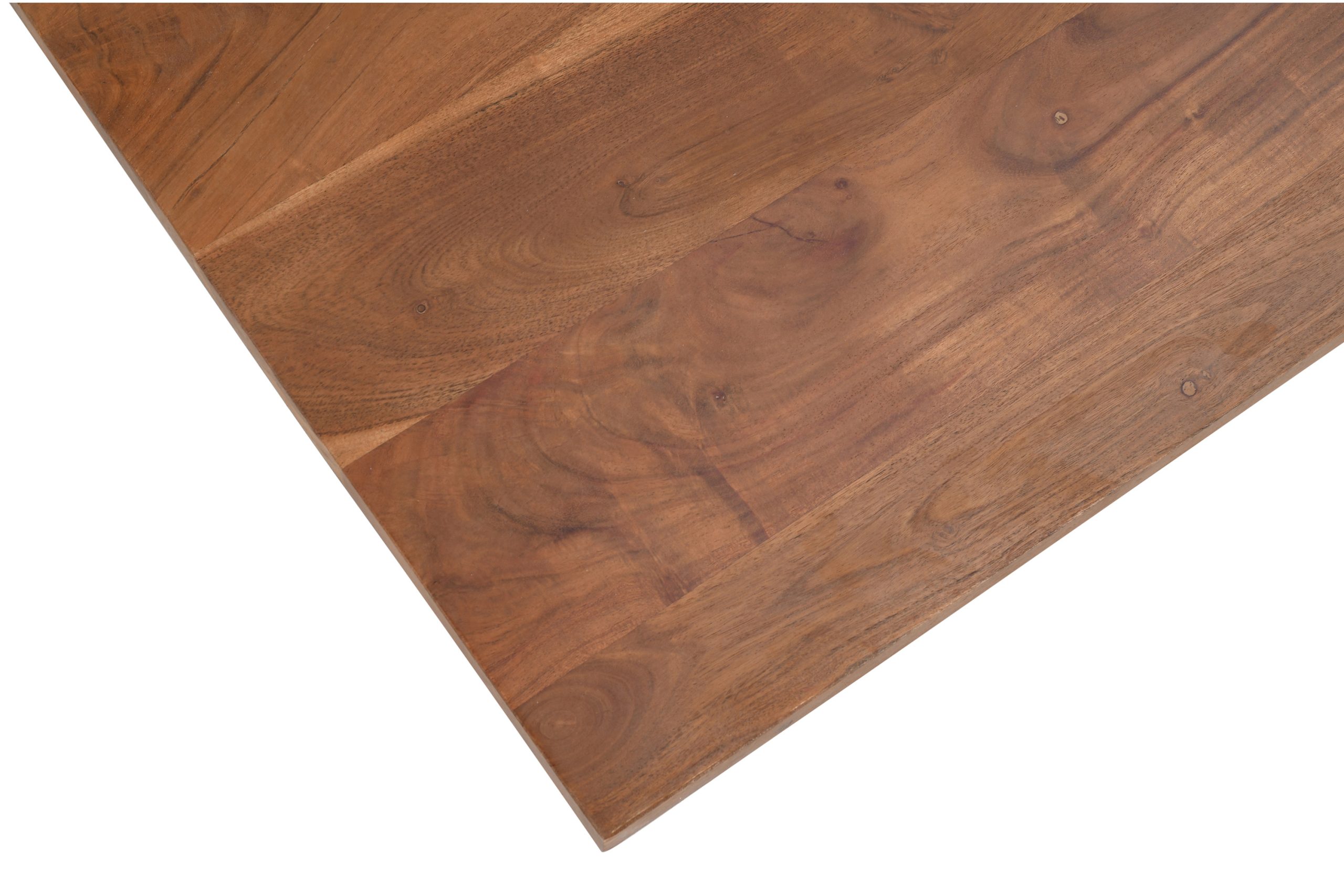 Tischplatte Gerade Kanten Akazie massiv Nussbaum 75 x 75 cm BRASILEIRO – Bild 4