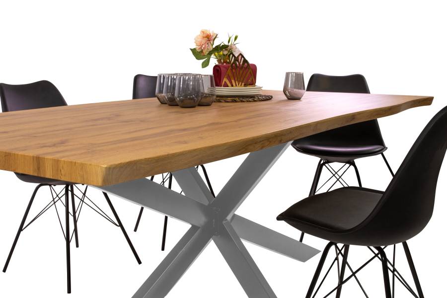 SAM_NEU-Esszimmer-Esszimmertische-Josy-spider-silber-200-BKT_Josy_wildeiche_04