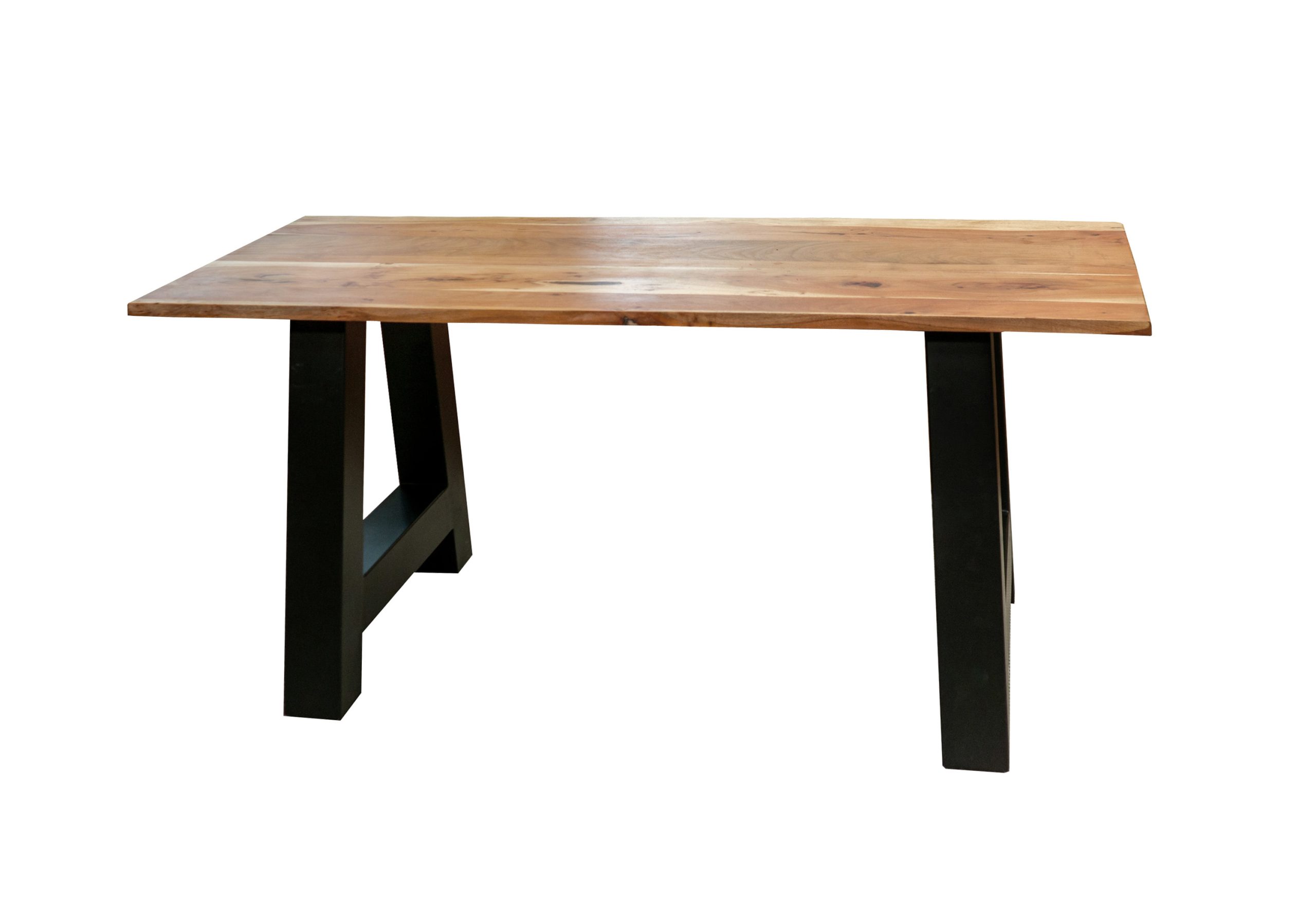 Esstisch 260x100cm Akazie massiv natur gerade Kante A-Gestell PASCAL – Bild 2