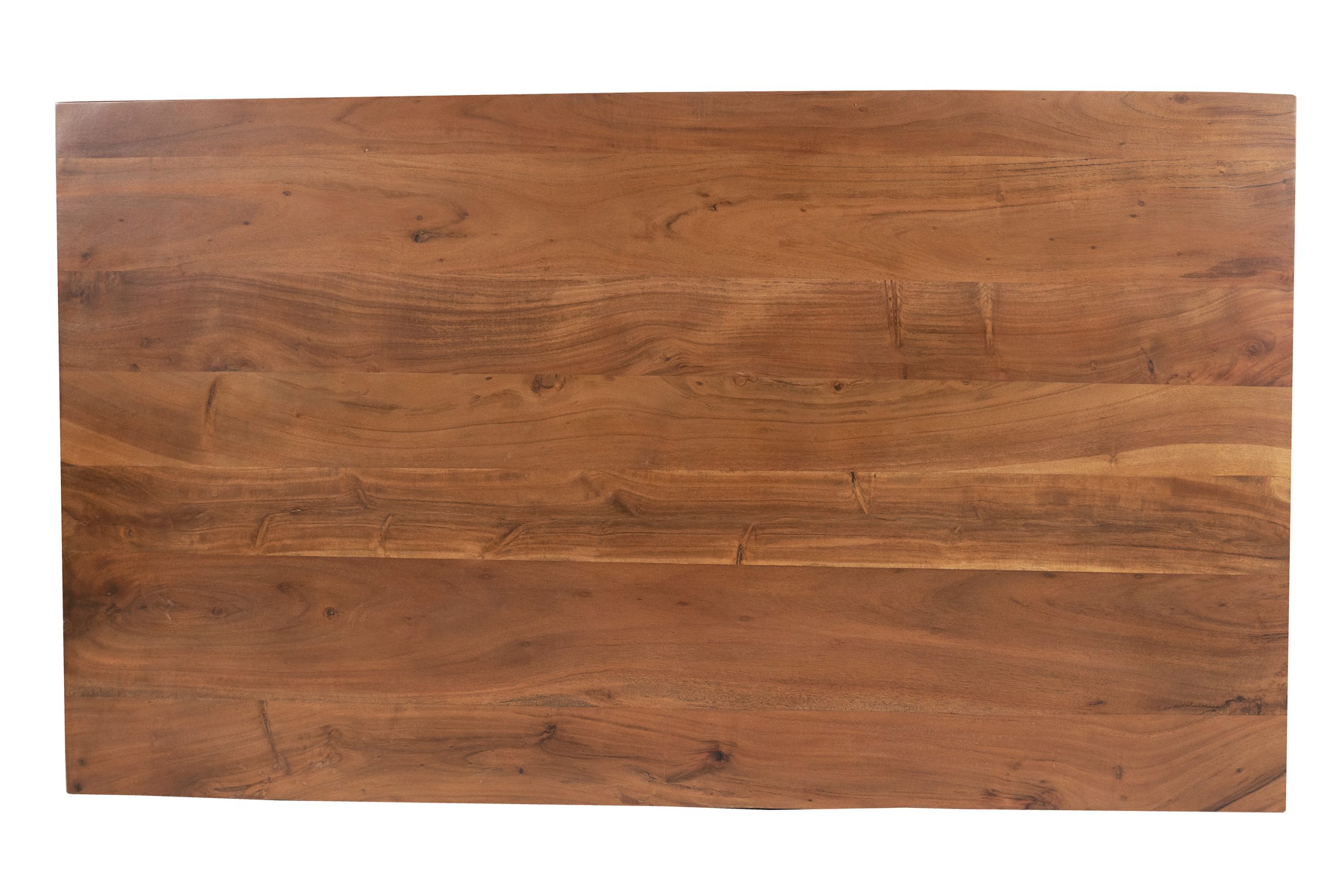 Esstisch 120x80cm Akazienholz nussbaumfarben gerade Kante Spider-Gestell schwarz RIO – Bild 6