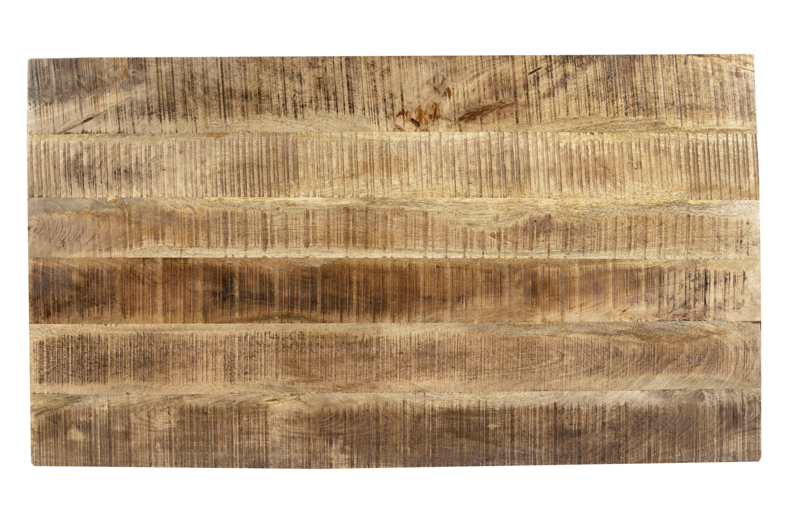 Esstisch 140x80cm Mangoholz gerade Kante U-Gestell schwarz RIO – Bild 7
