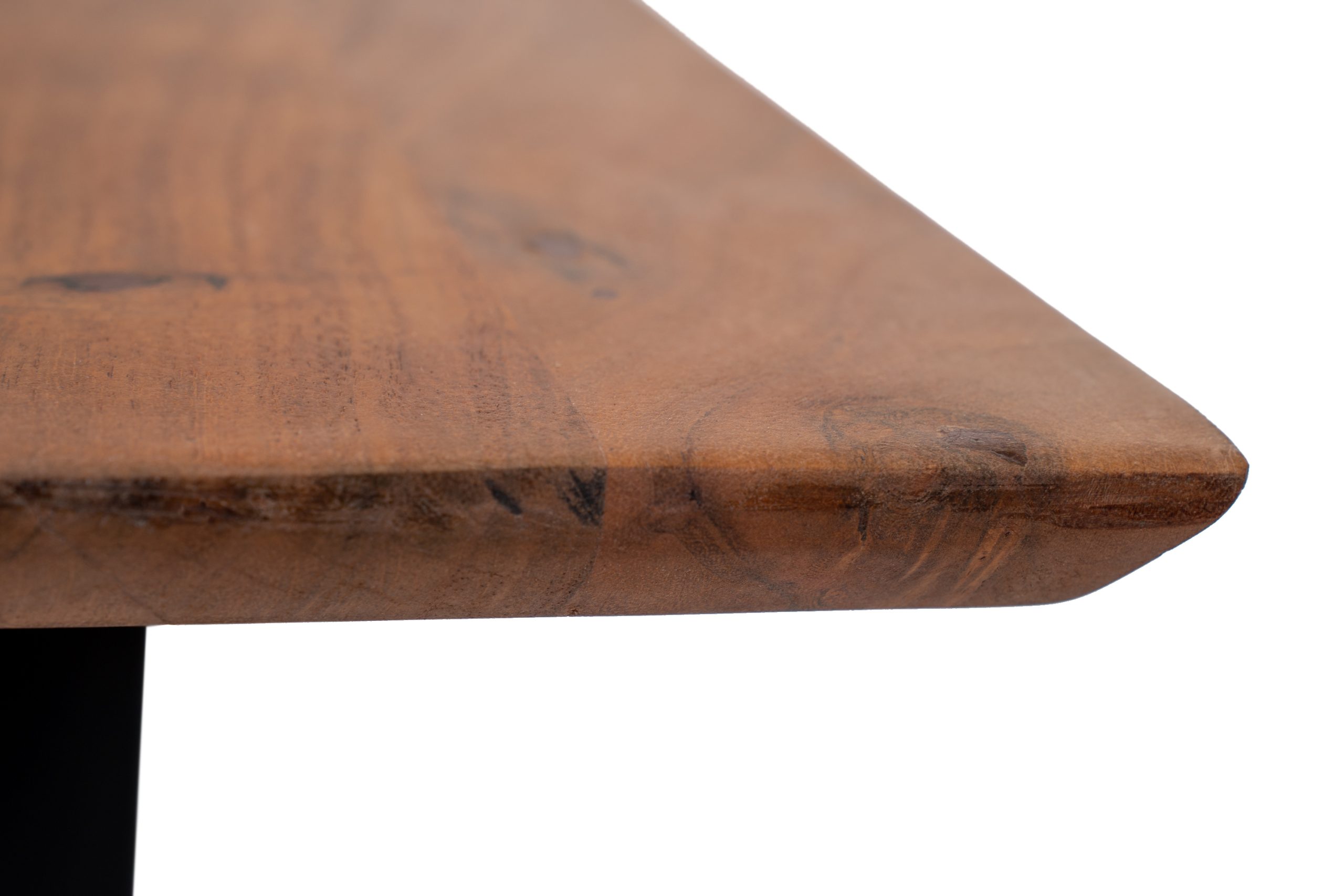 Esstisch 140x80cm Akazie massiv nussbaum Schweizer Kante U-Gestell ATLANTA – Bild 4