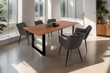 SAM_NEU-Esszimmer-Esszimmertische-Schweizer_Kante-U_Gestell-Atlanta-nussbaumfarben-schwarz-220-Bk_Schweizer_kante_220_nuss_schwarz_02