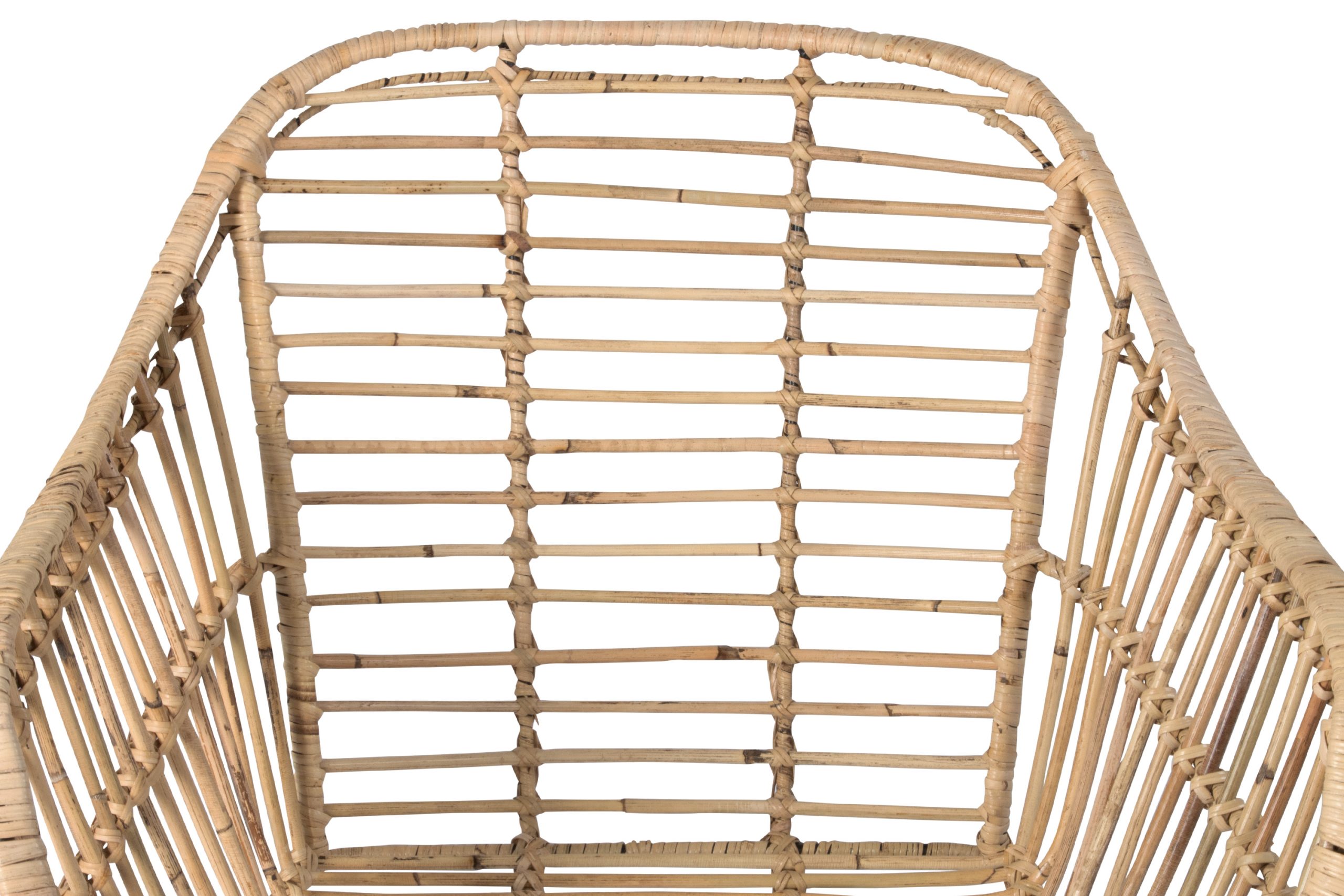 Esszimmerstuhl inkl. Sitzkissen Rattanstuhl natur Metallfüße ANTALYA – Bild 6