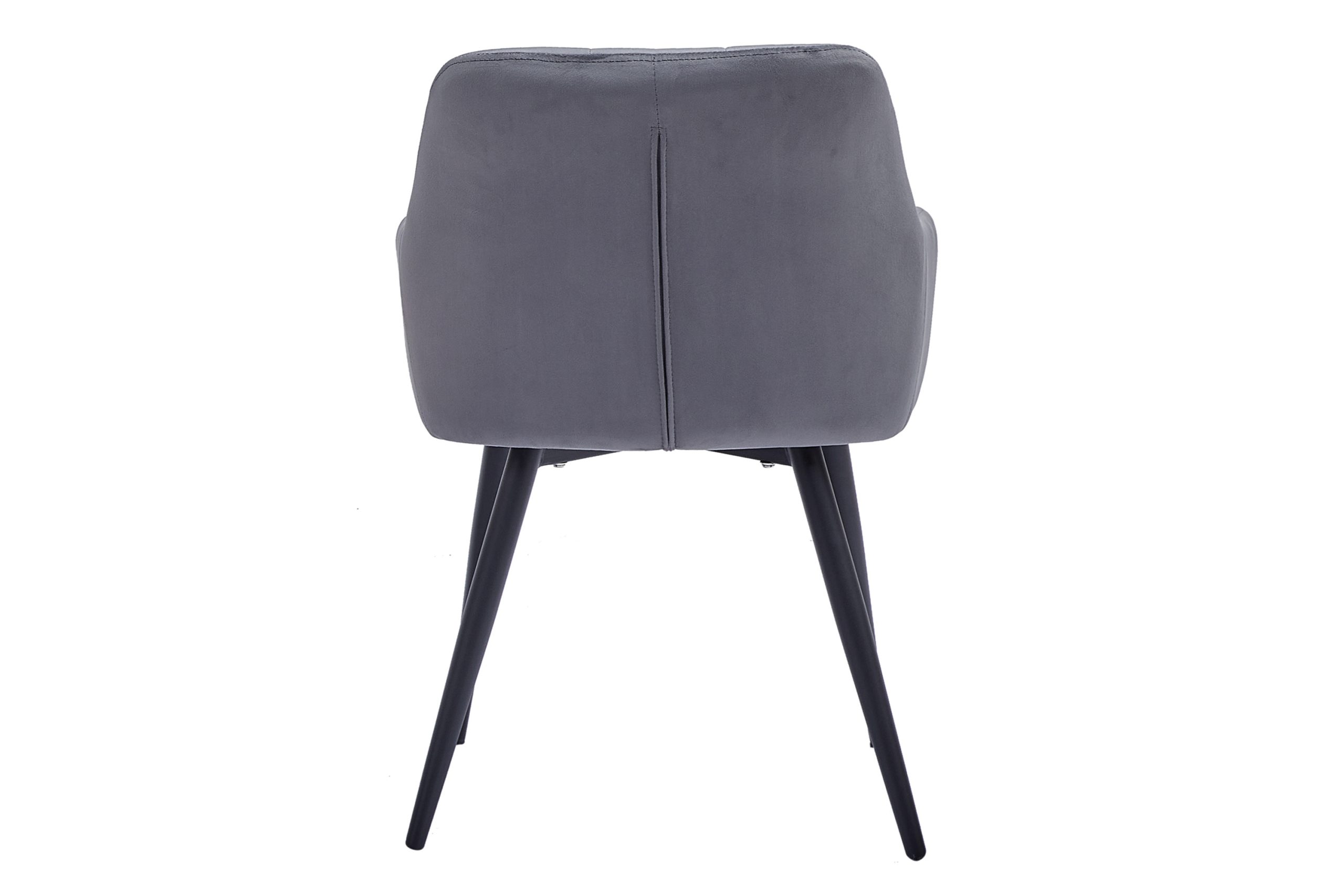 Esszimmer Armlehnstuhl Samt anthrazit schwarz Metallbeine LARS – Bild 5