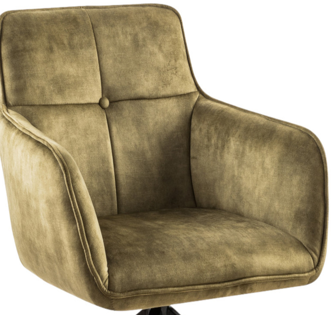 Esszimmerstuhl Malaga Stoffbezug in Olivgrün MALAGA – Bild 4