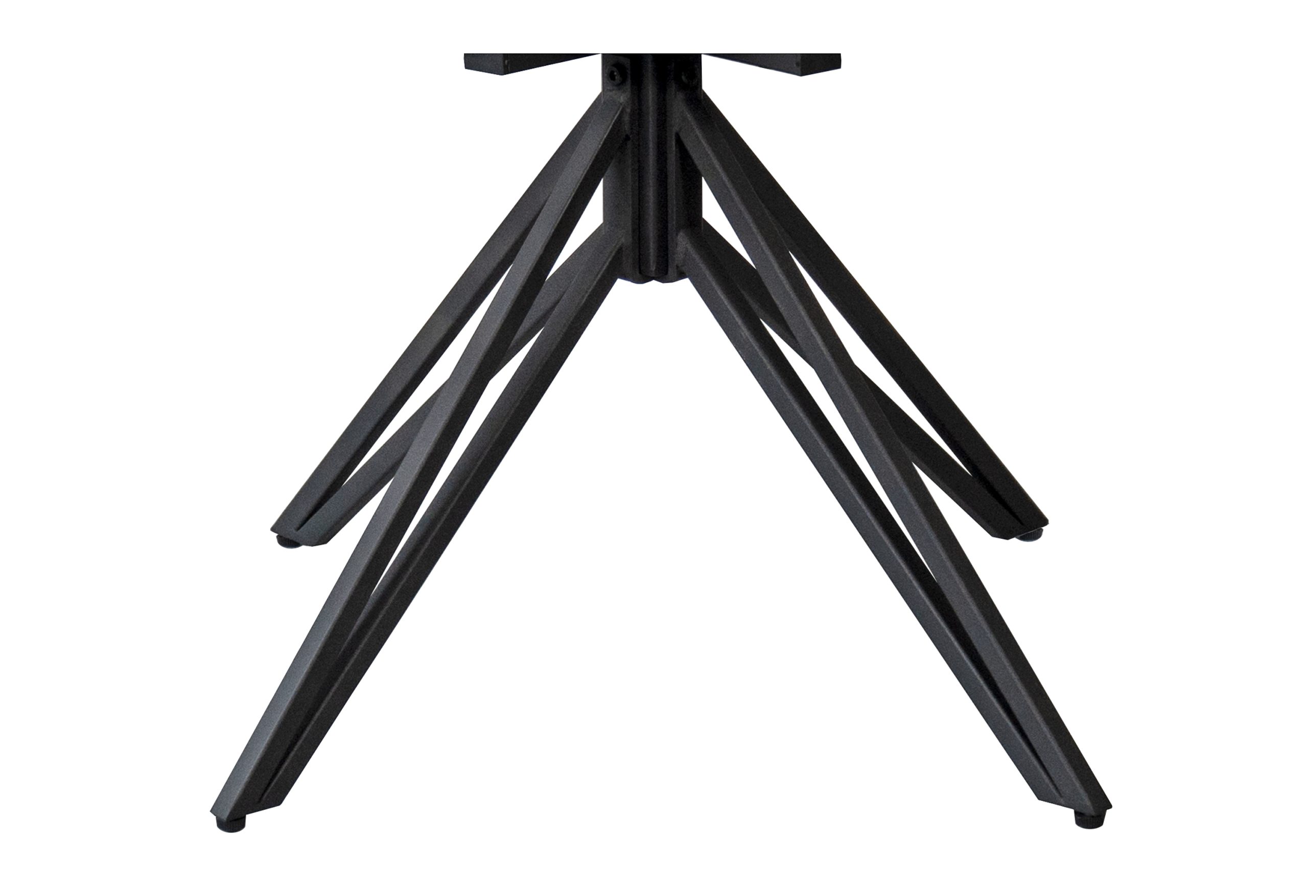 Drehstuhl 180 Grad drehbar Armlehnstuhl taupe Metallgestell schwarz PITT – Bild 8