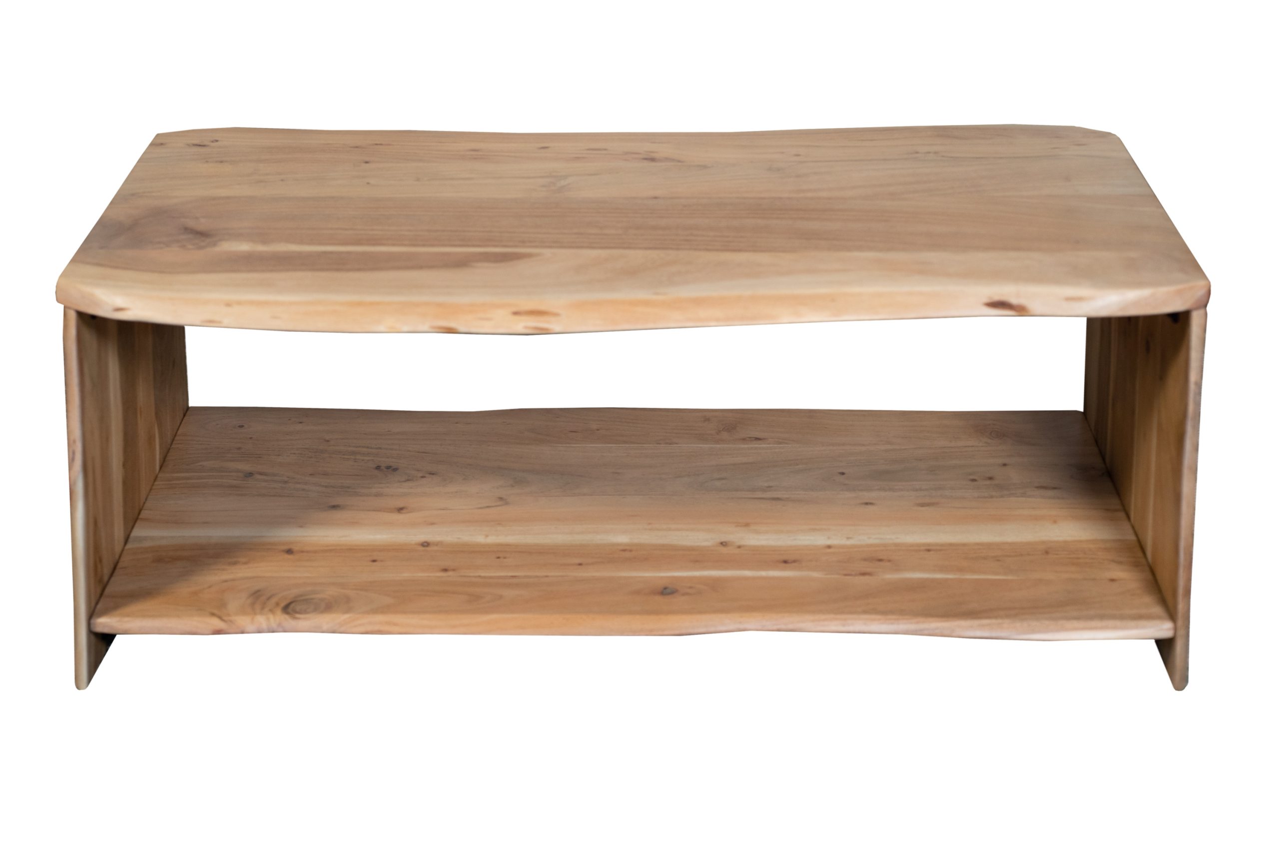 Couchtisch Baumkante Akazie natur 115 x 55 cm Massivholz-Sofatisch ADA – Bild 7