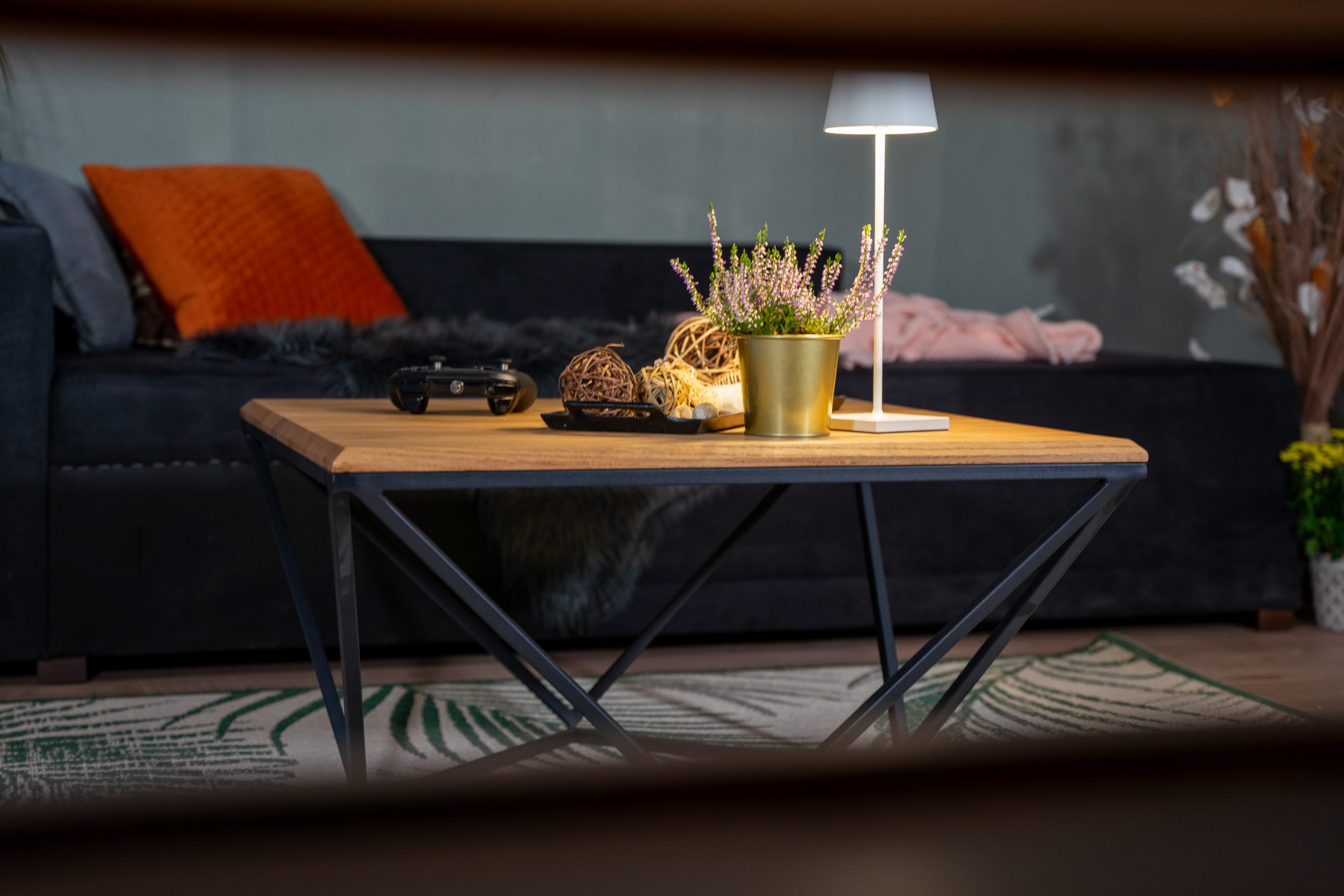 Couchtisch 75 x 75 cm Wildeiche Sofatisch Ablage Saskia – Bild 8