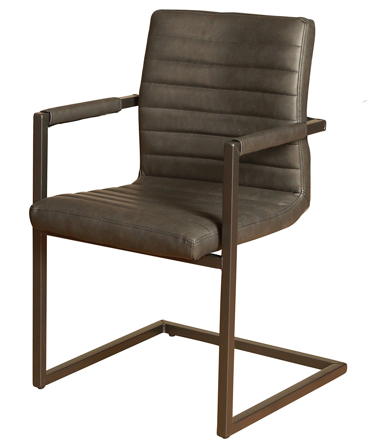 Esszimmerstuhl Freischwinger anthrazit PARZIVO