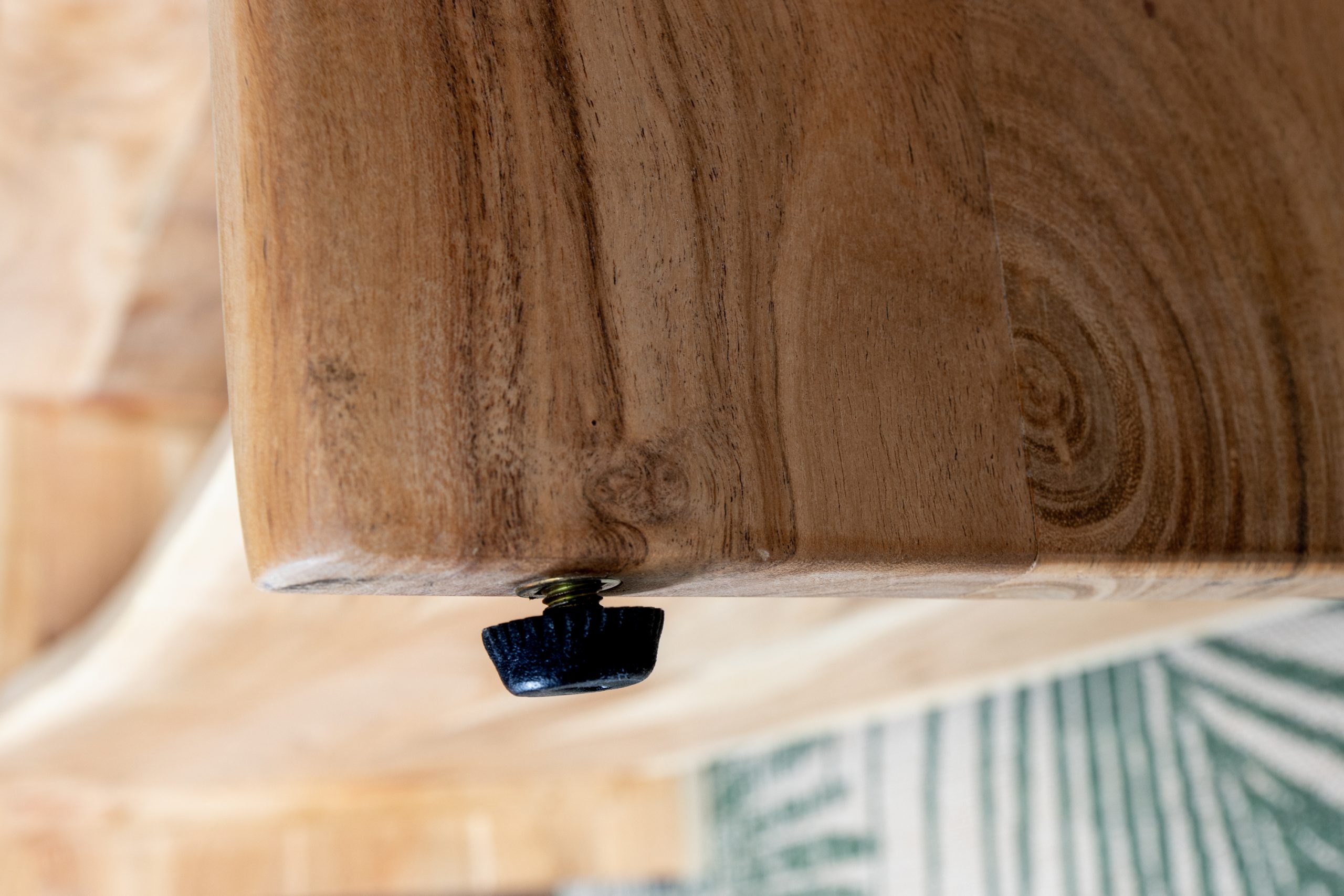 Lowboard Akazienholz massiv natur TV-Board 230 x 45 x 50 cm DAHLIA III – Bild 9