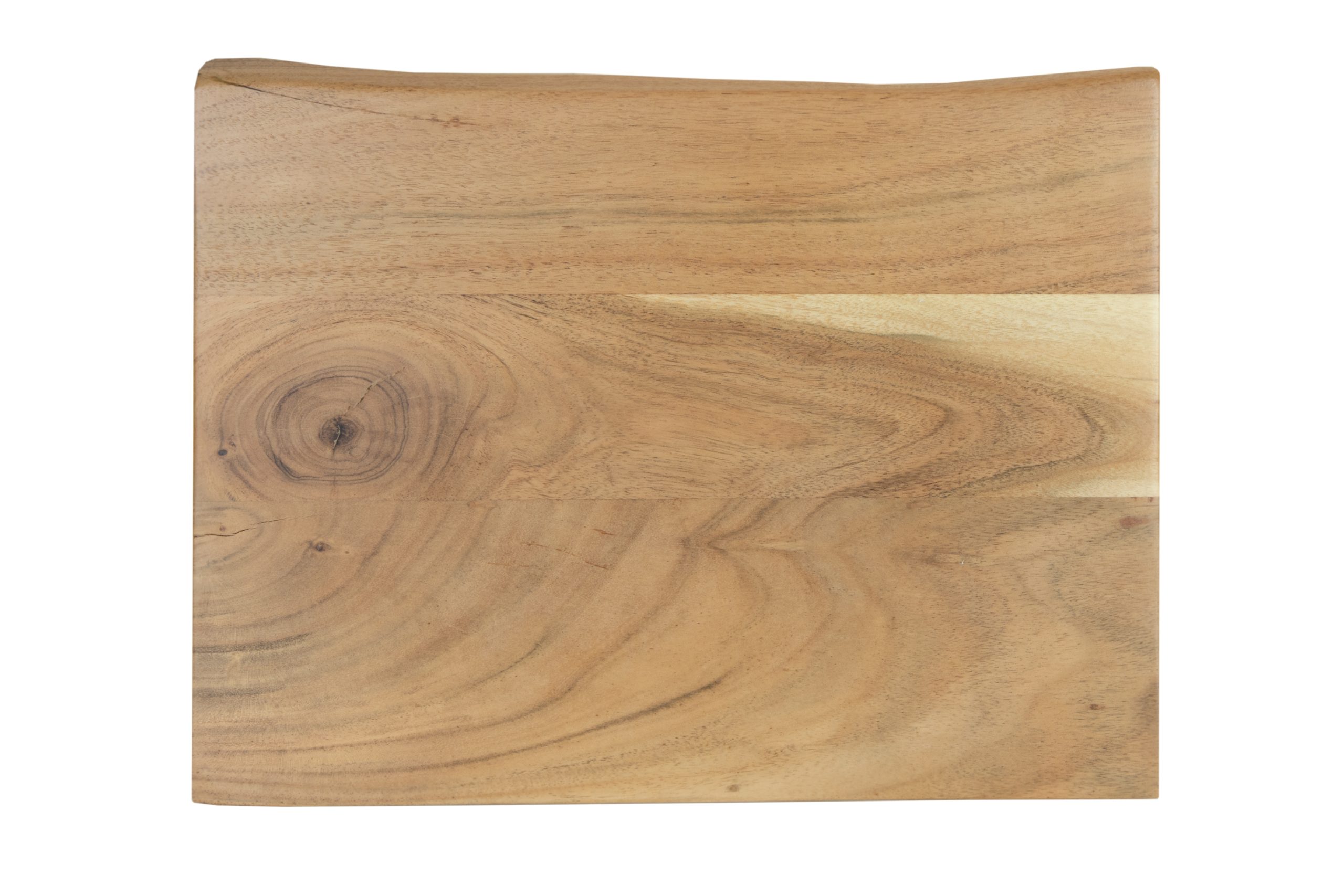 Holzplatte Akazienholz natur massiv 40x30 cm Holzbrett einseitige Baumkante ARYA – Bild 6