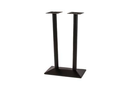 Tischgestell für Stehtische 40x70x110 cm Standfuß Doppelsäule Hoch schwarz