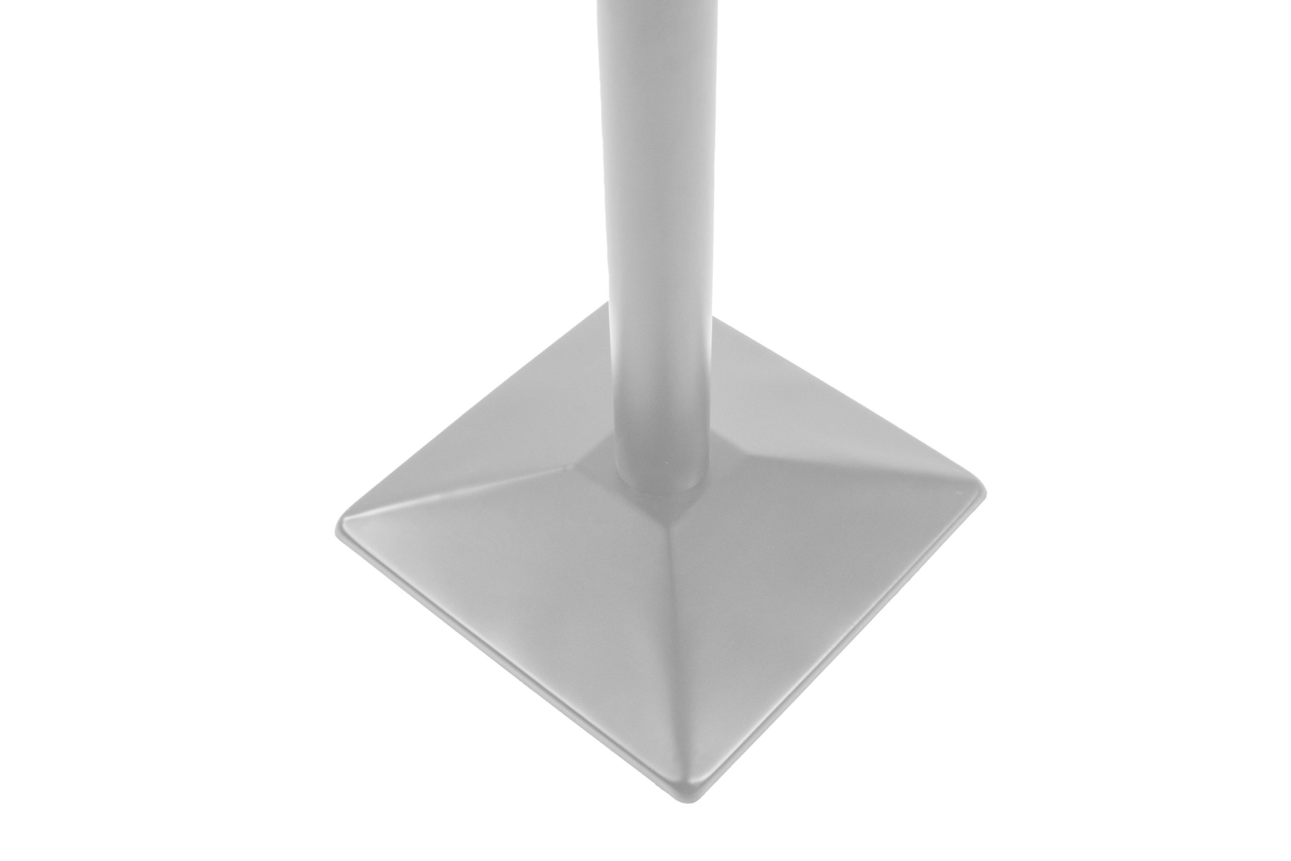 Tischgestell für Bistrotische & Esstische 50x50x72 cm Standfuß Einzelsäule silber – Bild 5
