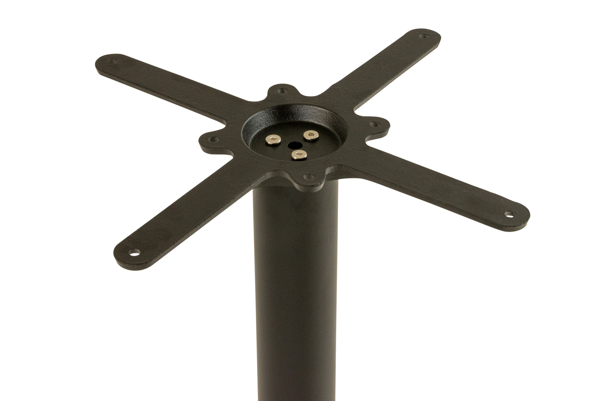 Tischgestell für Bistrotische & Esstische Standfuß Rund Ø 60 cm Säulenfuß aus Metall schwarz – Bild 4