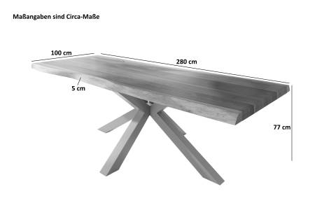 SAM_NEU-Esszimmer-Baumkante-Tische-Atlas-Natur-Spider-Gestell-schwarz-280-BKT_Atlas_natur_schwarz_03