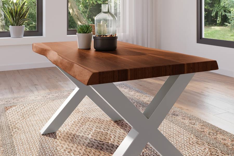 SAM_NEU-Esszimmer-Baumkante-Tische-Atlas-Nuss-X-Gestell-silber-120×80-BKT_Atlas_X_Gestell_silber_04