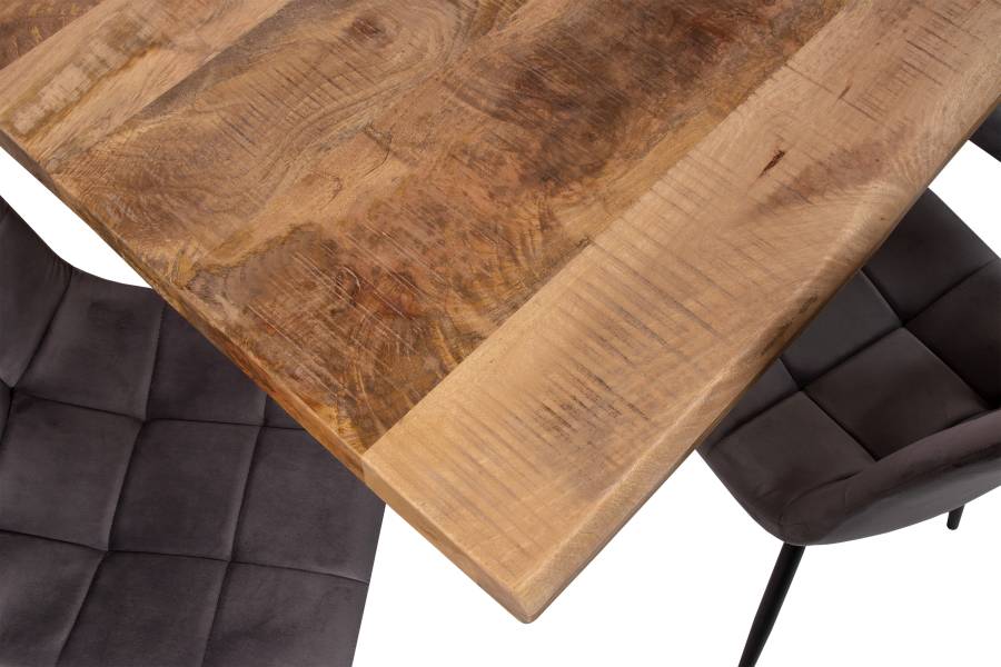 SAM_NEU-Esszimmer-Baumkante-Tische-Cali_aufgedoppelt-Spider_Gestell-mango-silber-300-BKT_Cali_mango_rough_05