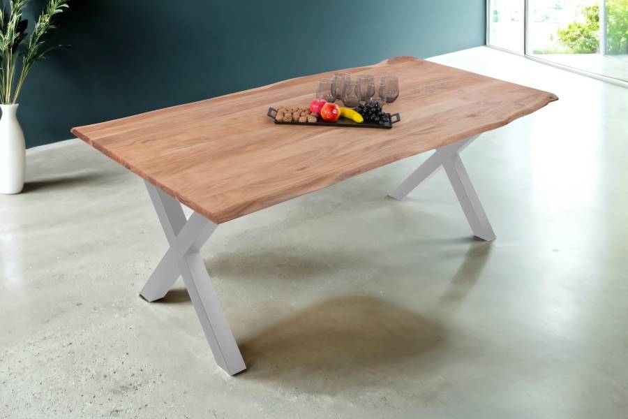 SAM_NEU-Esszimmer-Baumkante-Tische-Derek-X-Gestell-Silber-140-BKT_Derek_eiche_silber_01-2