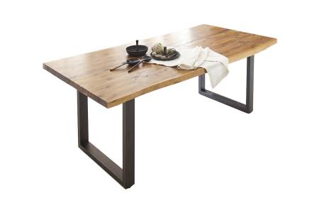 SAM_NEU-Esszimmer-Baumkante-Tische-Harley-BKT-natur_lackiert-U-Gestell-schwarz-160-BKT_Harley_u_sw_02