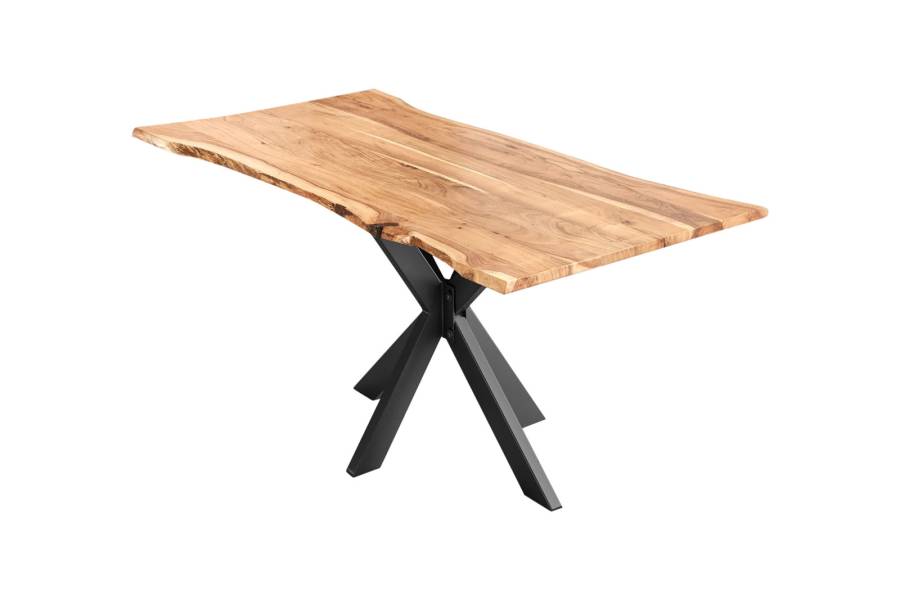 SAM_NEU-Esszimmer-Baumkante-Tische-Helene-Spider_Gestell-natur-schwarz-280-Helene_natur_schwarz_02