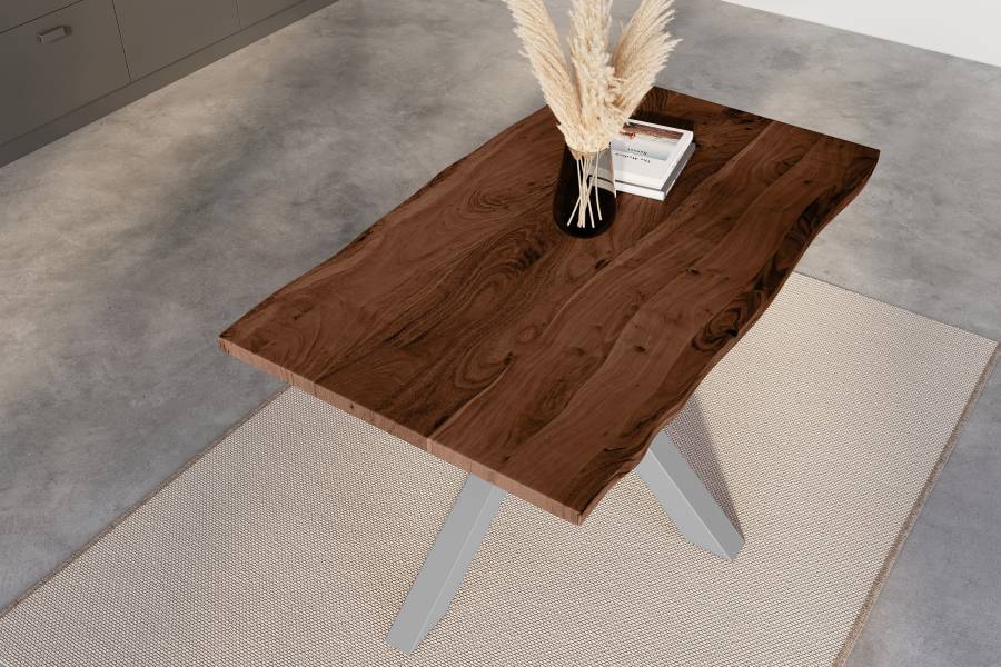 SAM_NEU-Esszimmer-Baumkante-Tische-Kalea-BKT-nuss-120-160-Silber-140-BKT_Kalea_nuss_neu_05-6