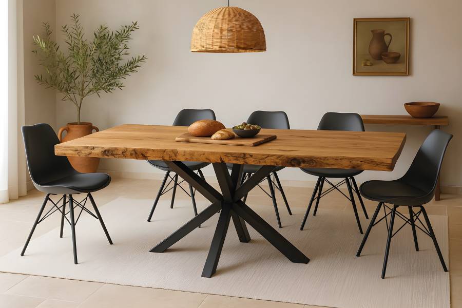 SAM_NEU-Esszimmer-Baumkante-Tische-Kinan-BKT-Spider-schwarz-250-BKT_Kinan_05-1