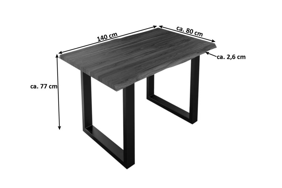 SAM_NEU-Esszimmer-Baumkante-Tische-Lauren-nougat-schwarz-140-Lauren_140_schwarz_02-6