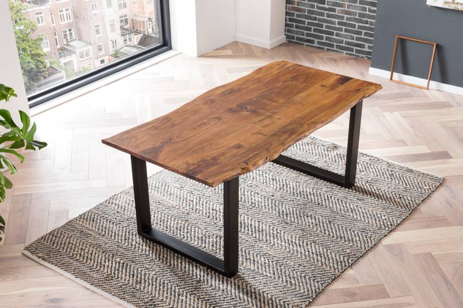 SAM_NEU-Esszimmer-Baumkante-Tische-Laurina-nougat-schwarz-160-Laurina_nougatfarben_schwarz_ml_01-4