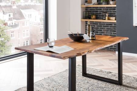 SAM_NEU-Esszimmer-Baumkante-Tische-Laurina-nougat-schwarz-160-Laurina_nougatfarben_schwarz_ml_04-4