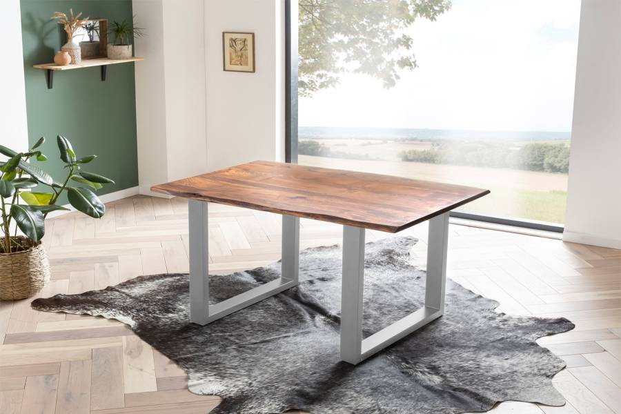 SAM_NEU-Esszimmer-Baumkante-Tische-Laurina-nougat-silber-140-Laurina_nougatfarben_silber_ml_01-6