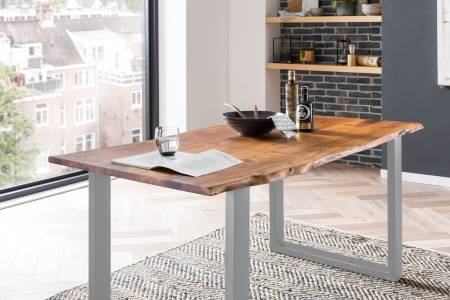 SAM_NEU-Esszimmer-Baumkante-Tische-Laurina-nougat-silber-160-Laurina_nougatfarben_silber_ml_04-2