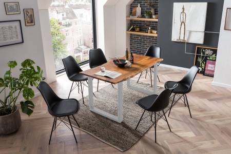 SAM_NEU-Esszimmer-Baumkante-Tische-Laurina-nougat-silber-160-Laurina_nougatfarben_silber_ml_08-2