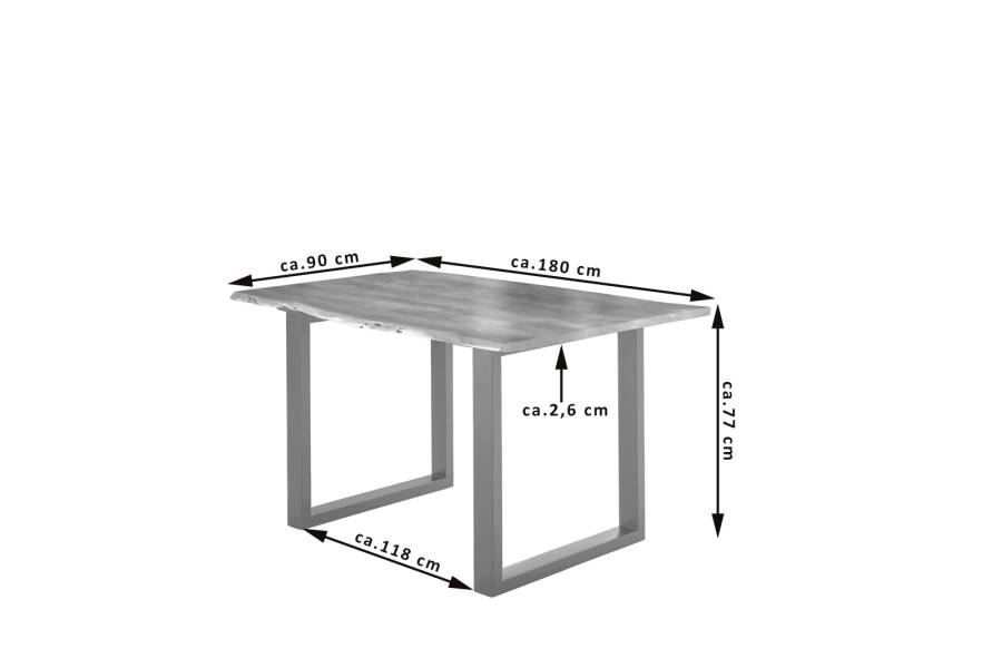 SAM_NEU-Esszimmer-Baumkante-Tische-Lubin-U-Gestell-silber-Natur-180-Lubin_natur_silber_180_03-6