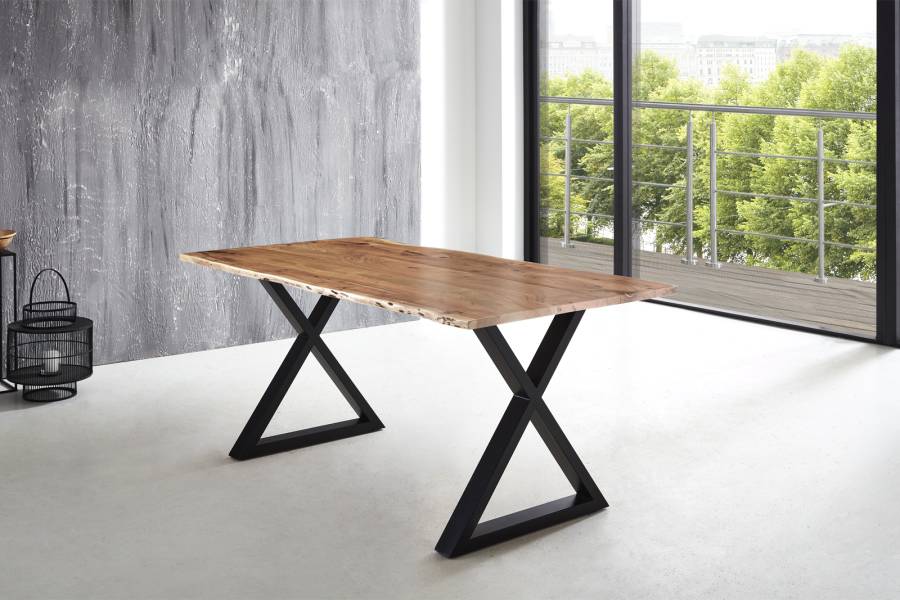SAM_NEU-Esszimmer-Baumkante-Tische-Lubin-X-Gestell-natur-schwarz-180-Lubin_natur_schwarz_180_01-6