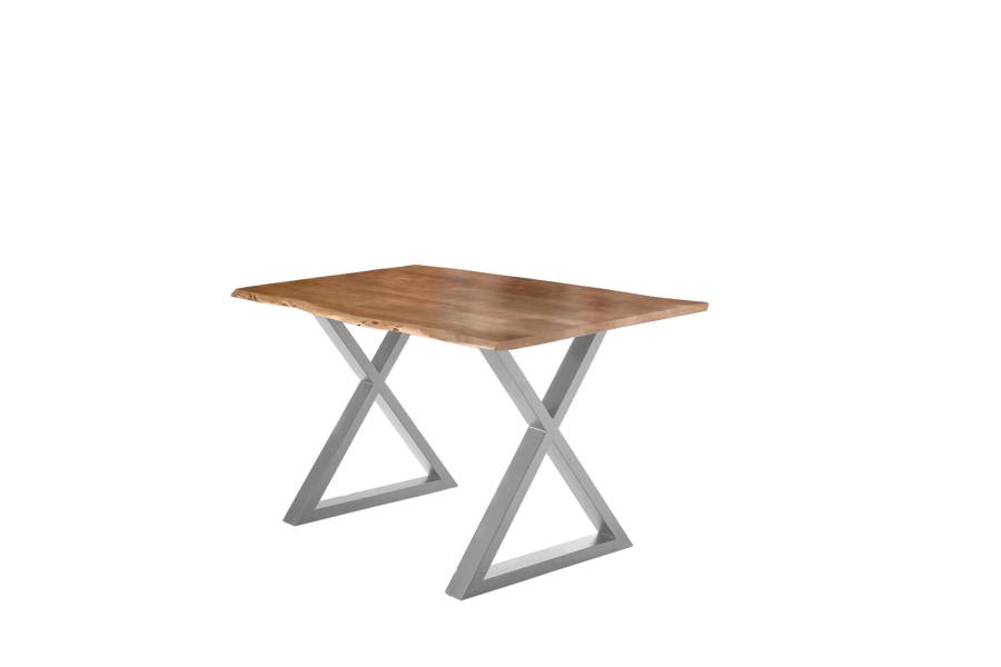 SAM_NEU-Esszimmer-Baumkante-Tische-Lubin-X-Gestell-natur-silber-140-Lubin_natur_silber_140_02-2