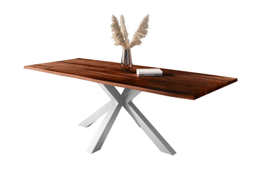 SAM_NEU-Esszimmer-Baumkante-Tische-Polly-Nussbaum-Spider-silber-300-BKT_Polly_Akazie_nuss_resin_300_Spider_silber_neu_02