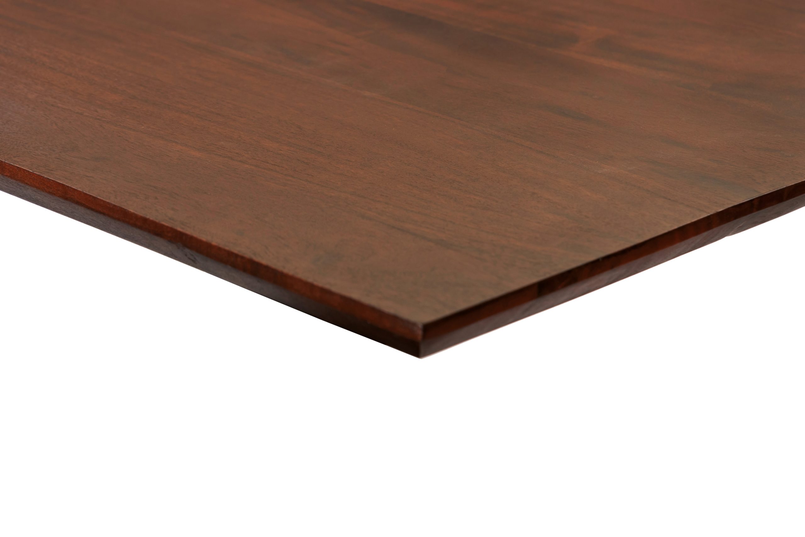 Esstisch 180x90 cm Akazie massiv kastaniefarben Schweizer Kante Spider-Gestell schwarz RITA – Bild 5