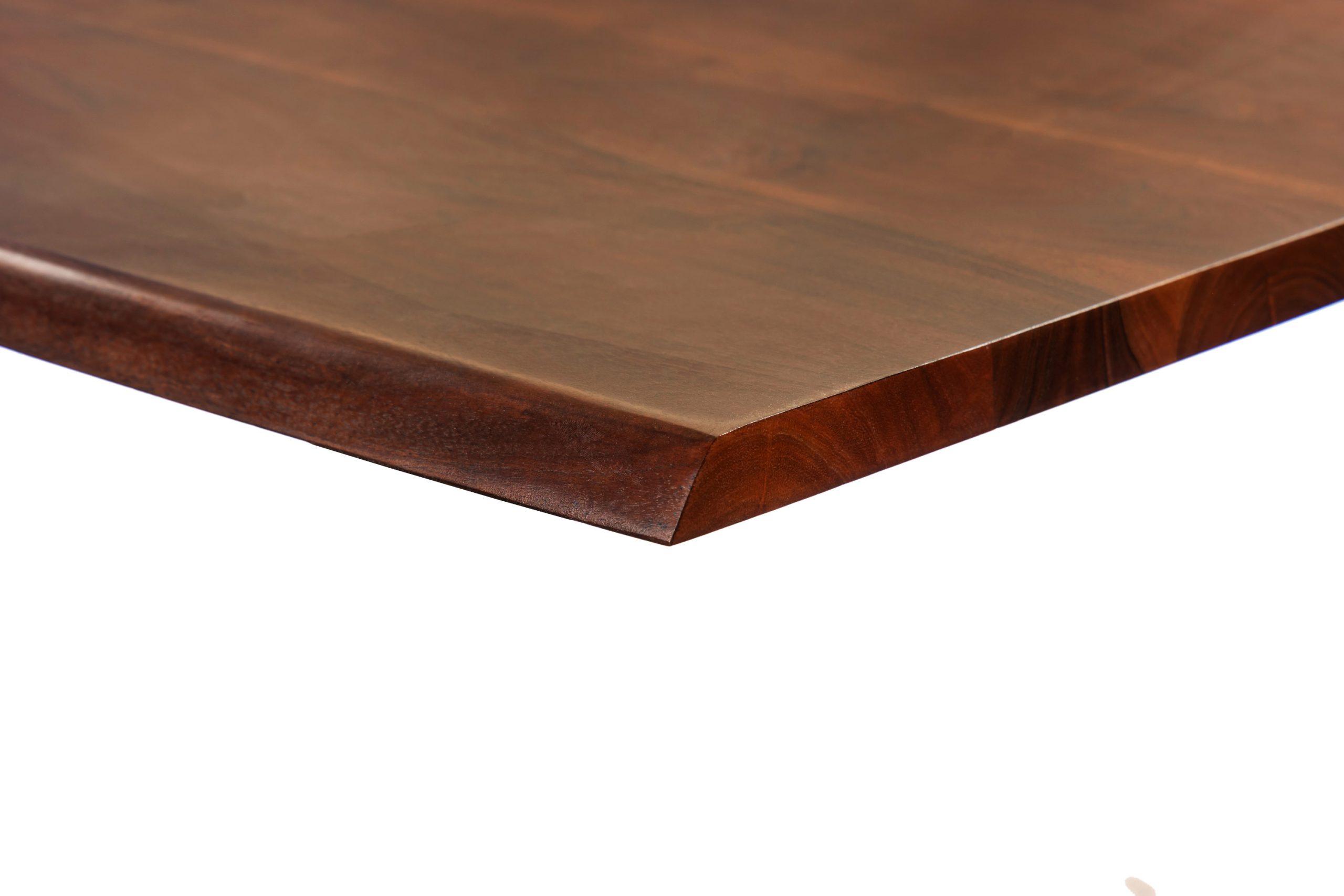 Esstisch Baumkante massiv Akazie kastaniefarben 180 x 90 cm Spider-Gestell schwarz ROXANA – Bild 5