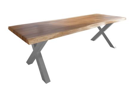 SAM_NEU-Esszimmer-Baumkante-Tische-Titan-Natur-X-Gestell-Silber-260×120-ML_Titan_260_natur_X_silber_01-4