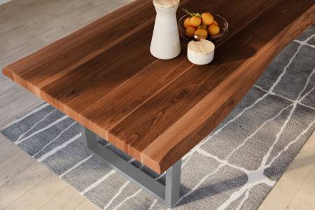 SAM_NEU-Esszimmer-Baumkante-Tische-Titan-Nuss-U-Gestell-Silber-300×120-ML_Titan_300_nuss_U_silber_03-1