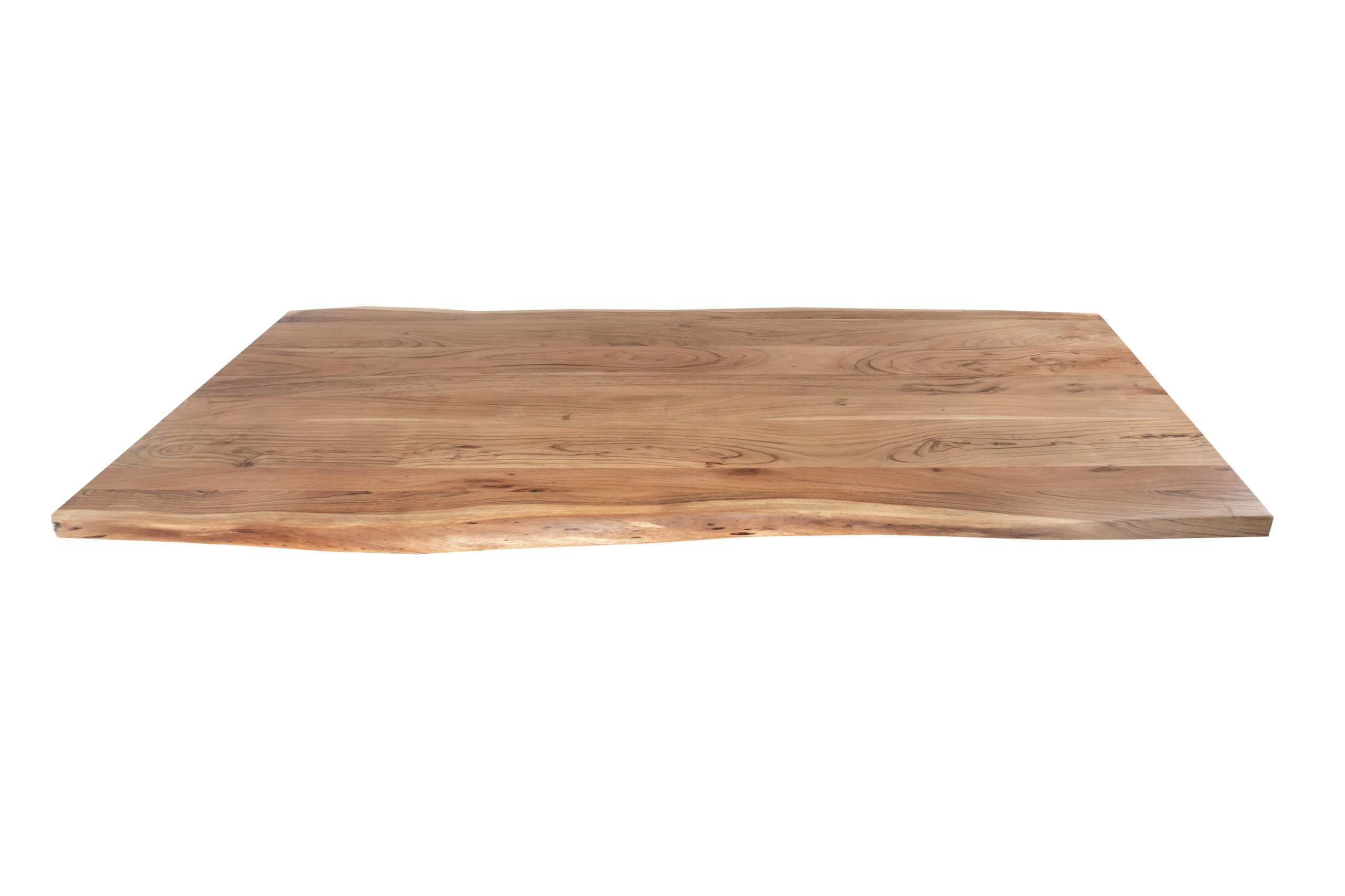 Esstisch Baumkante Akazie massiv Natur 220 x 100 cm X-Gestell schwarz TOMASO – Bild 5