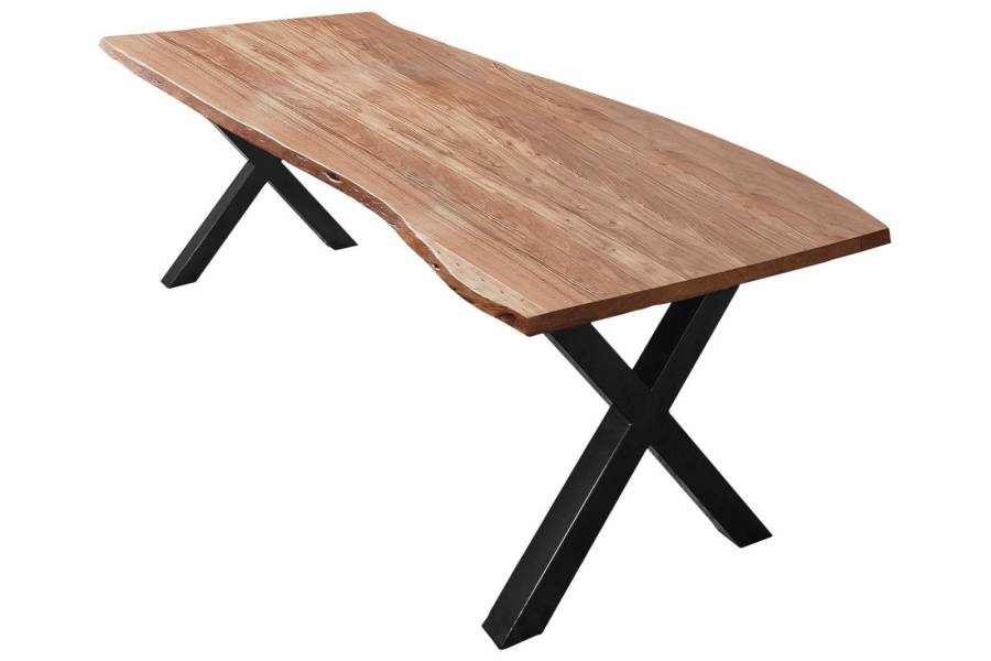 SAM_NEU-Esszimmer-Baumkante-Tische-Xaver-Natur-Schwarz-240-Xaver_240_natur_schwarz_03