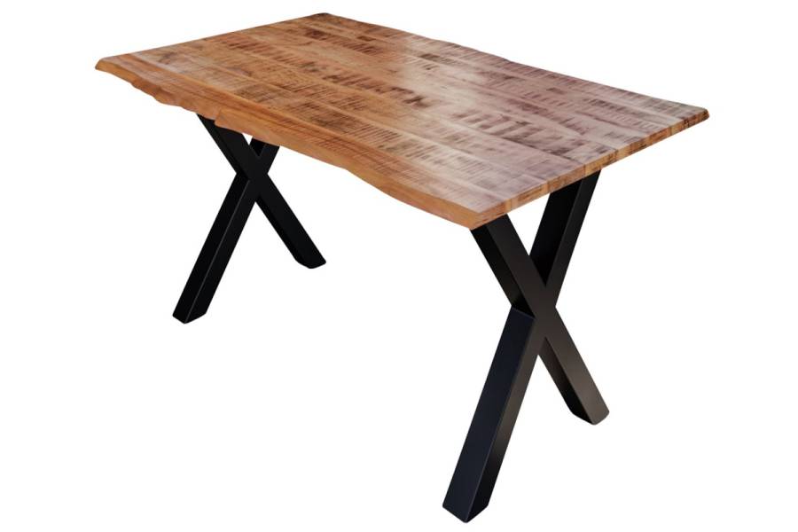 SAM_NEU-Esszimmer-Baumkante-Tischgruppen-Dora-Dora_Kirin-X-Gestell-schwarz-140-TG_Dora_X_schwarz_03-3