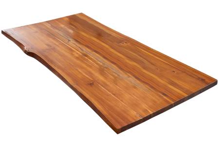Tischplatte Baumkante Akazie Cognac 160 x 85 cm IMKER