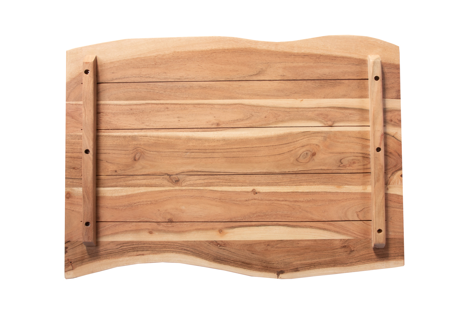 Tischplatte Baumkante Akazie Natur 80 x 60 cm CURT – Bild 3