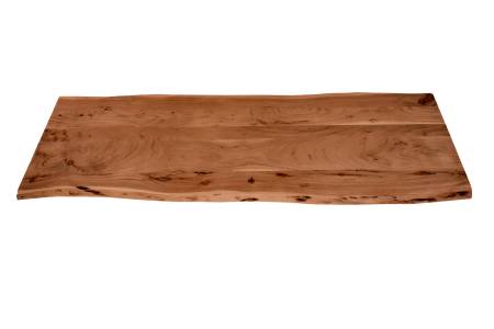 Tischplatte Baumkante Akazie Nussbaum 160 x 60 cm CURT