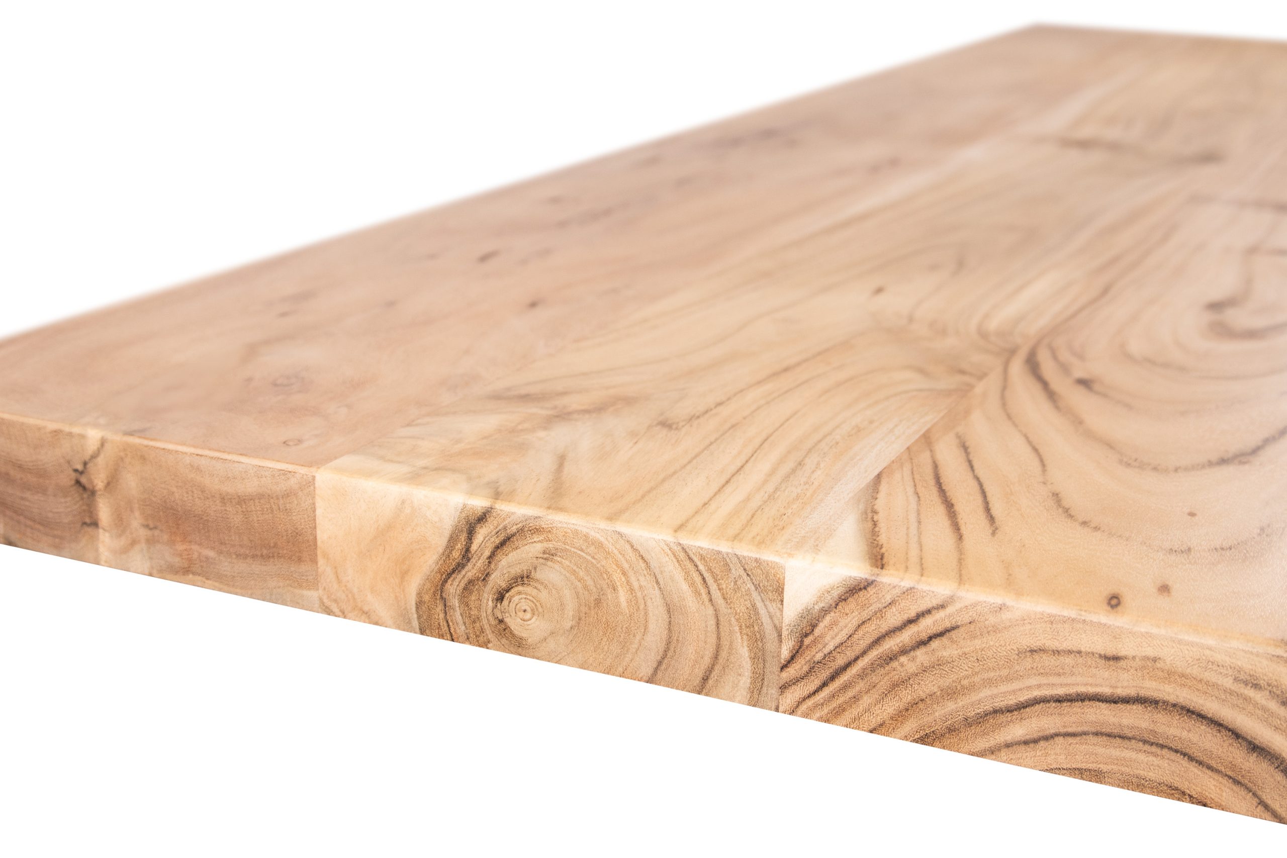 Tischplatte Baumkante 220 x 110 cm massiv Akazie Natur LUGANO – Bild 5